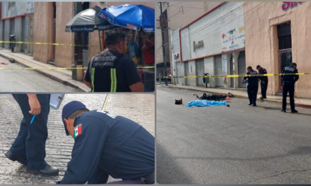 Mujer atropellada por motocicleta en centro de Mérida, pereció