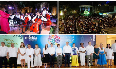 Vive Mérida #LaNocheBlanca 2023 con cinco países invitados
