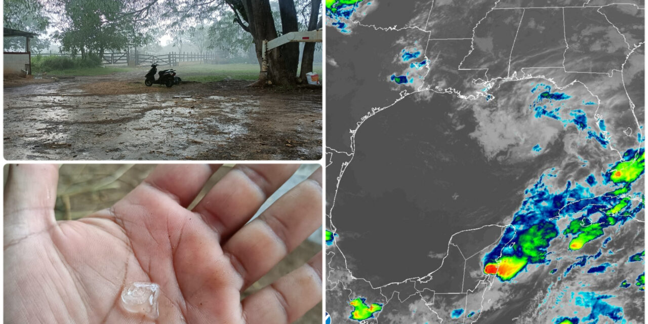 Cierra mayo con lluvia y granizo en Mérida y zonas de Yucatán