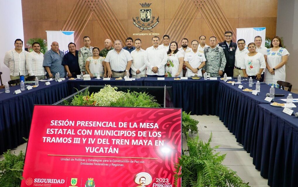 Mérida encabeza ‘Mesa Estatal’ del Tren Maya con municipios