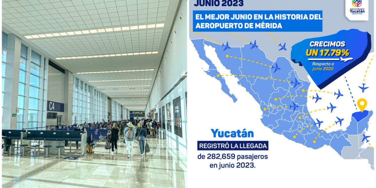 Repite Aeropuerto de Mérida marcas históricas en pasajeros