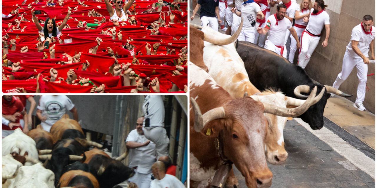 Fiestas de San Fermín en Pamplona, primer encierro sin heridos por asta de toro