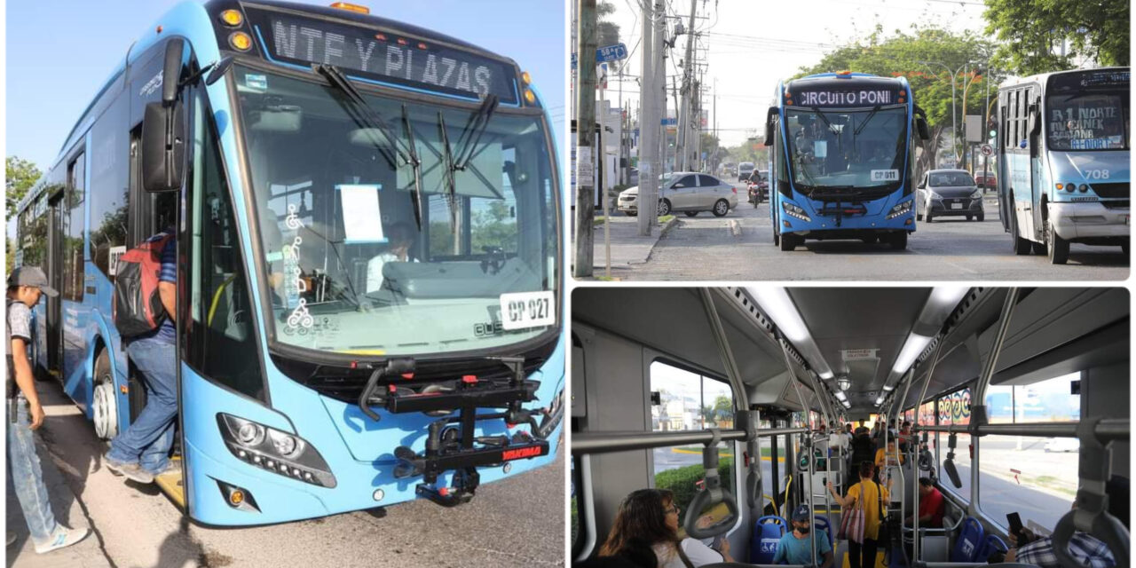 El sur de Mérida estrenó autobuses de “Va y Ven”