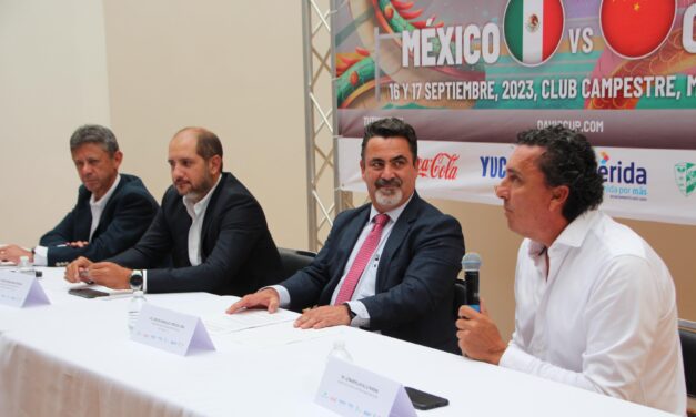 Eliminatoria de Copa Davis México contra China, en Yucatán