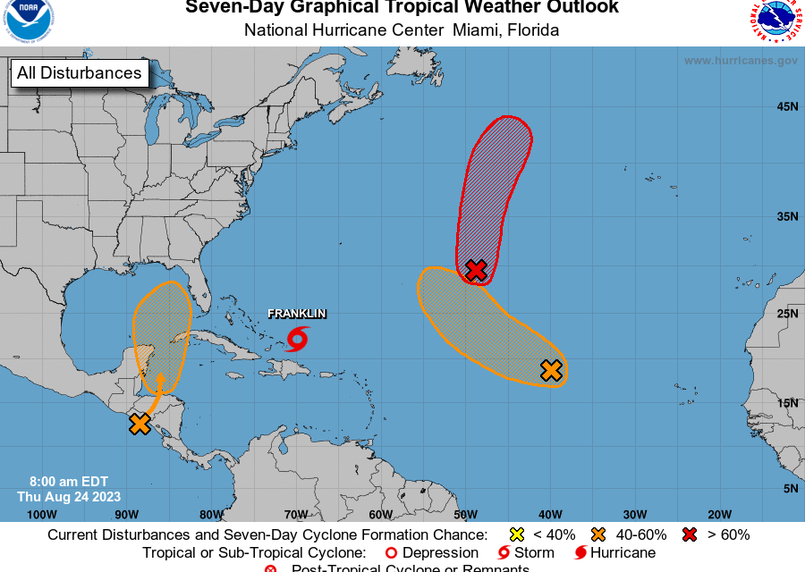 Disturbio tropical cerca de península de Yucatán, en la mira