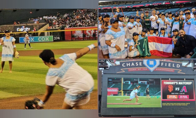 HISTÓRICA PRIMERA BOLA DE AMAZONAS DE YAXUNAH EN CHASE FIELD DE PHOENIX
