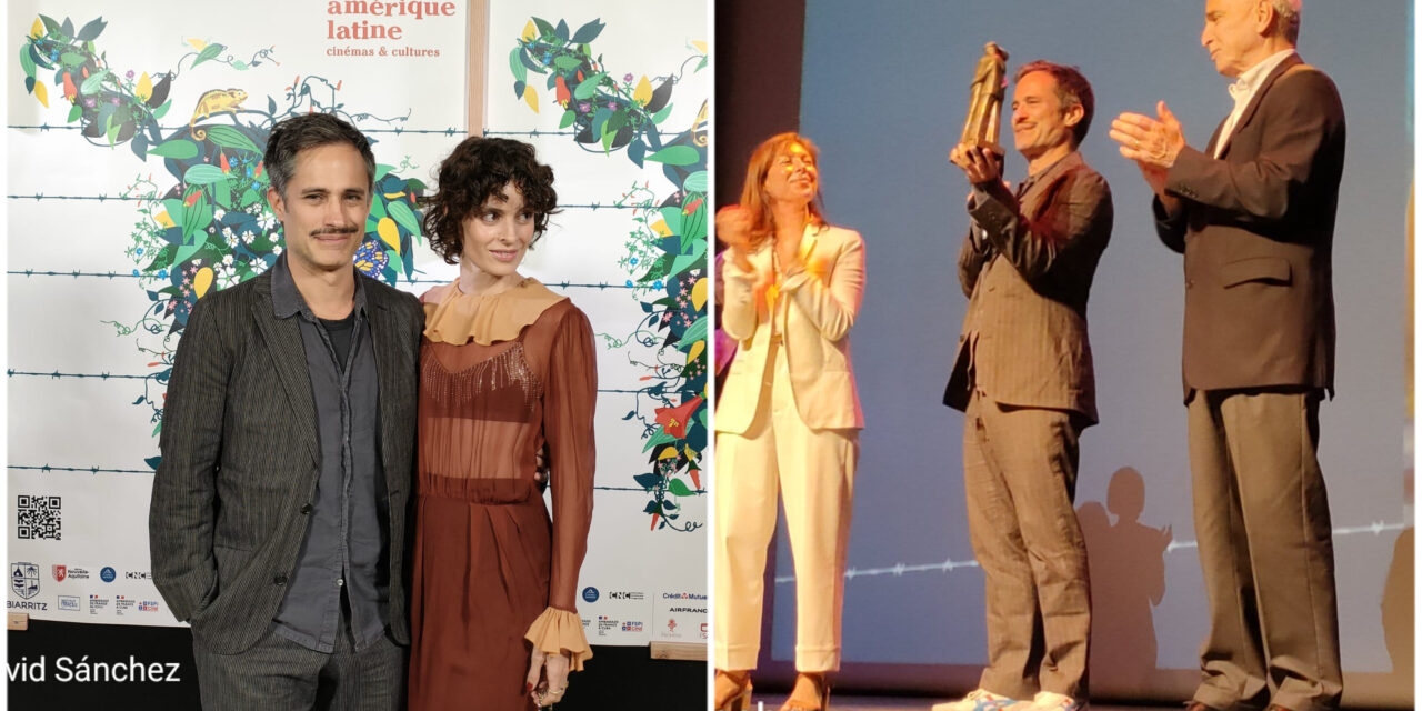 Recibe Gael García Bernal el premio “Abrazo de Honor” del Festival de Cine de Biarritz