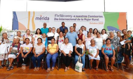 Apoyos a mujeres del campo en 17 comisarías de Mérida