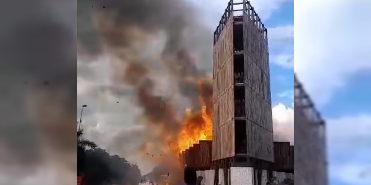 Dañó incendio obra en construcción del parque El Jaguar, Tulum