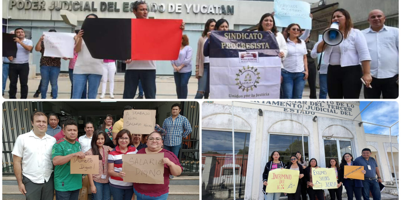 Sindicalistas de Poder Judicial meterán presión a Congreso Yucatán