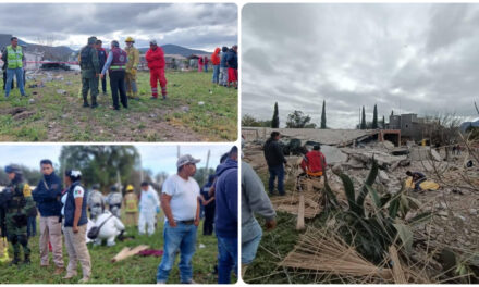 Cinco muertos en explosión de polvorín en Santiago de Anaya, Hidalgo