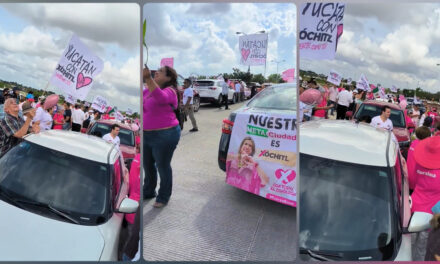 Salen a la calle #XóchitlLovers: “caravanas ciudadanas” en Mérida
