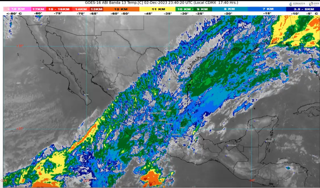 Frente frío 13: en Yucatán, calor, en el resto del país, nieve y heladas