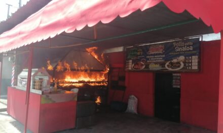 Fogonazo en asadero al sur de Mérida: pollos quemados