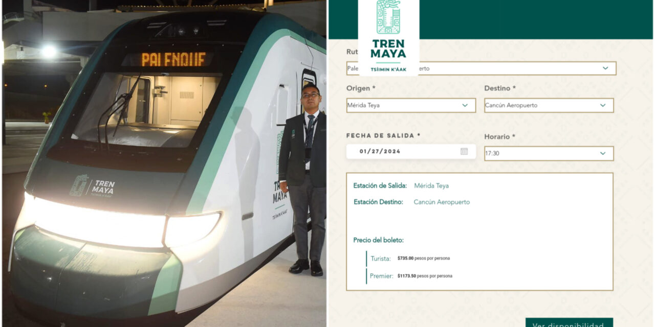 Estrena Tren Maya sitio para venta de boletos y reanuda servicio