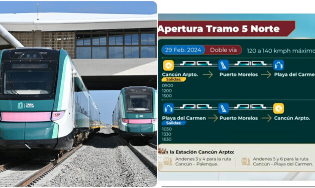 Tren de AMLO incursionará a la Riviera Maya el 29 de febrero
