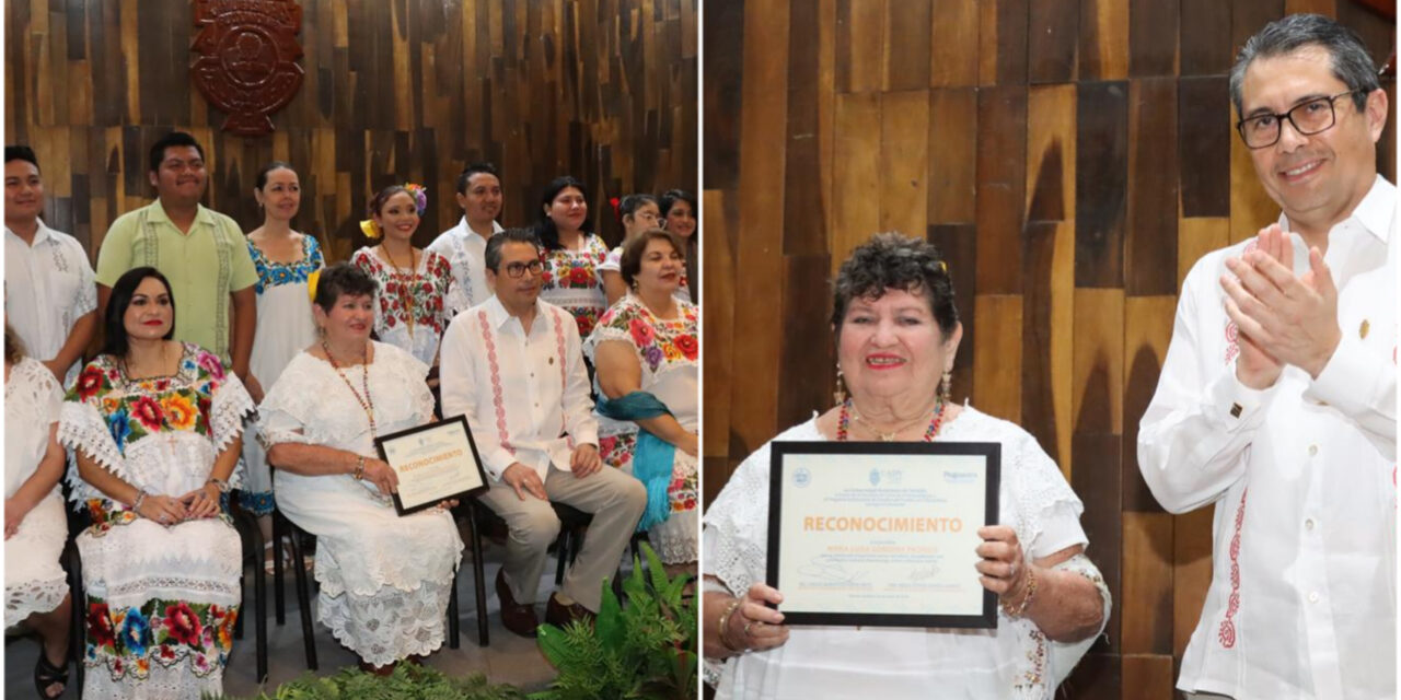 Homenaje a María Luisa Góngora Pacheco, escritora y promotora de cultura maya