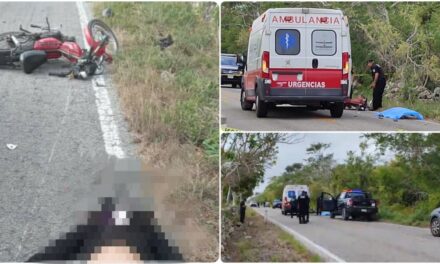 Derrapa en motocicleta joven maestra y pierde la vida