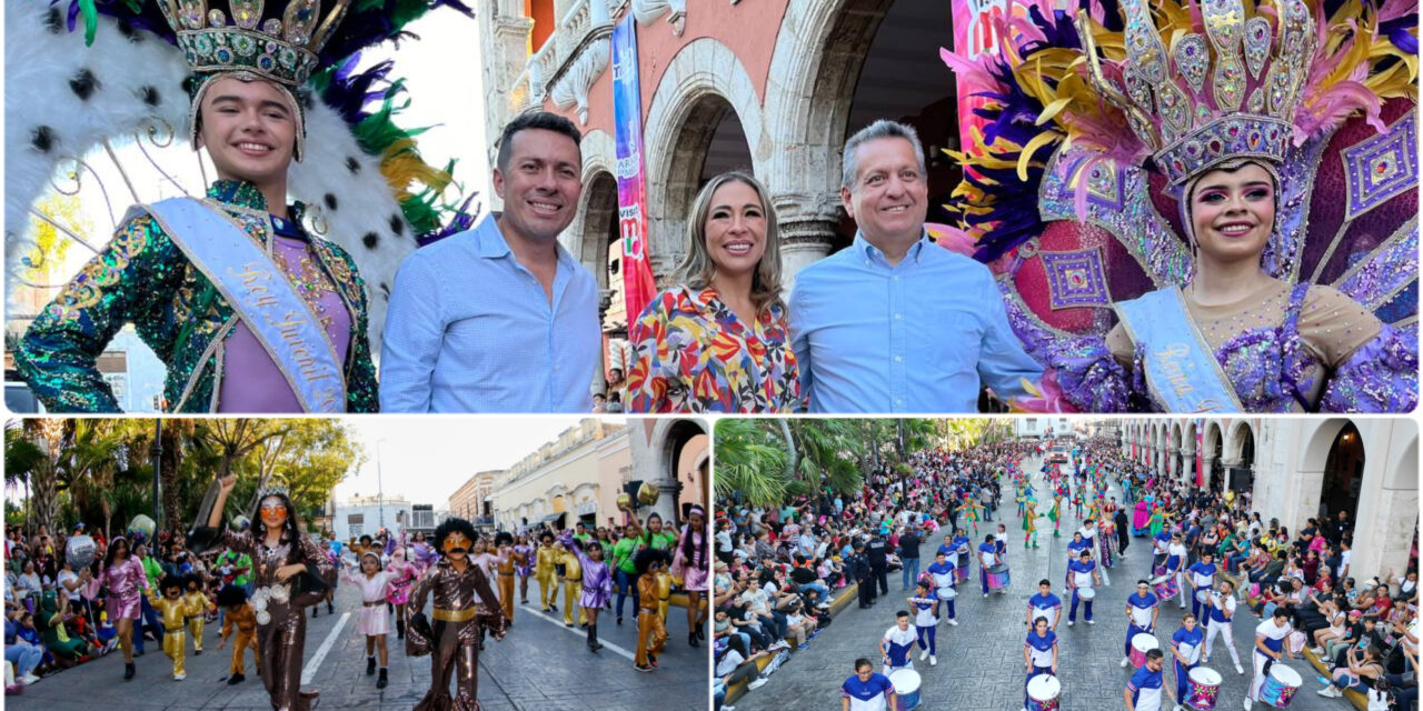 Alegría Infantil abre desfiles en Carnaval de Mérida