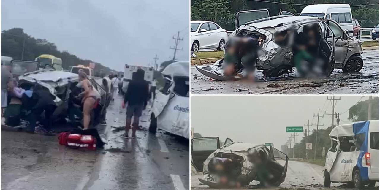 Tragedia en carretera Playa del Carmen-Tulum, por “mal clima”