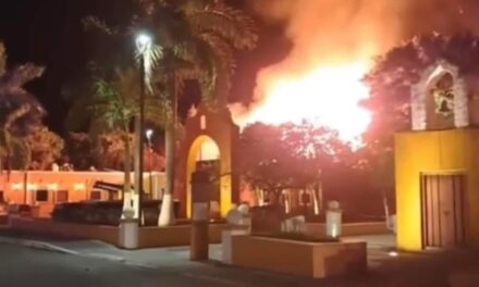 Se quema restaurante Zamná de Izamal; queda en cenizas