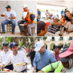 ‘Apapacho’ de candidatos y autoridades a los albañiles