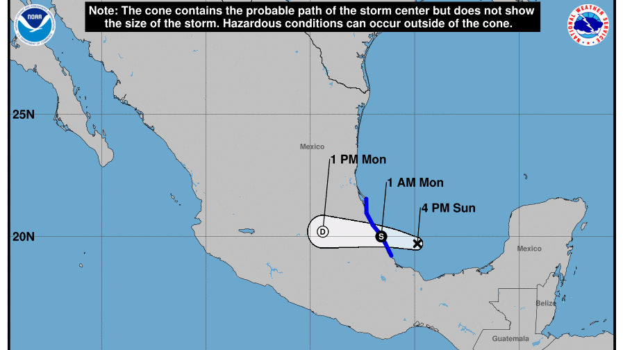 Otro ciclón: ahora en golfo de México, se aleja de la península