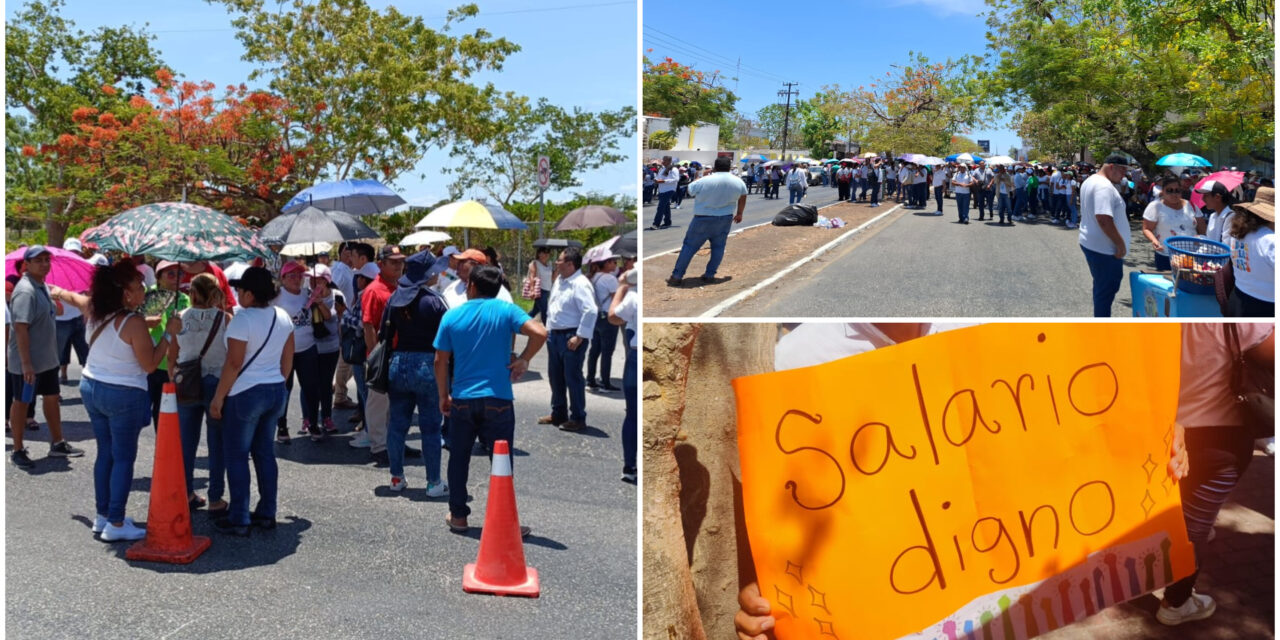 Docentes bloquearon por horas Aeropuerto de Mérida; abren diálogo