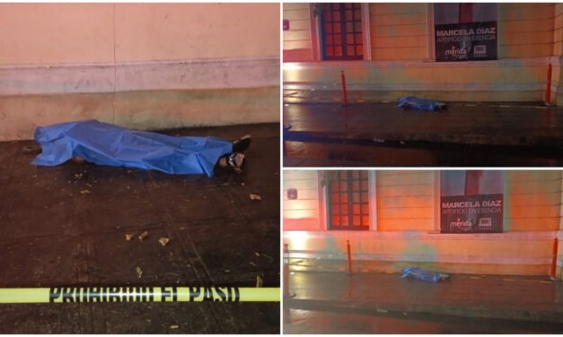 Le cae tormenta en centro de Mérida, pero ya estaba sin vida