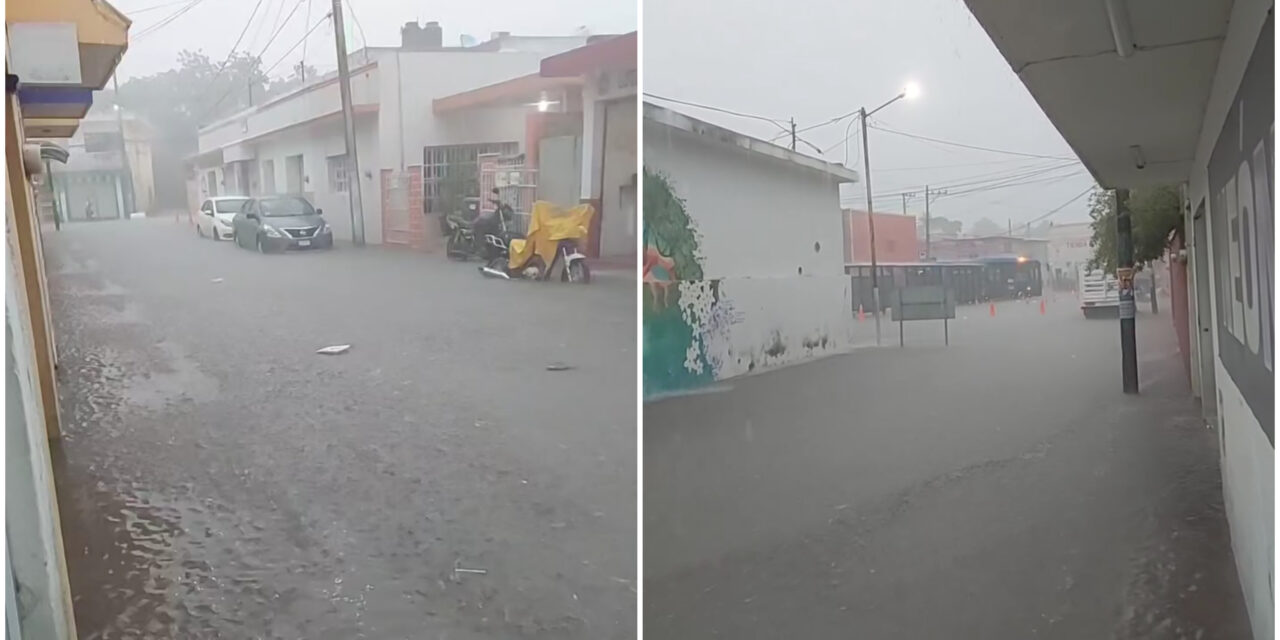 Lluvia de cinco horas desquició ciudad de Tizimín