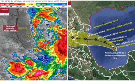 ‘Alberto’ evolucionaría a ciclón sobre golfo de México este martes