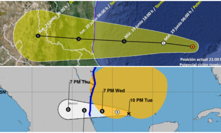 Lenta evolución de potencial ciclón tropical en golfo de México