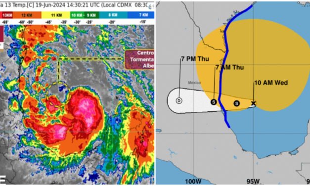 Es ‘Alberto’ tormenta tropical y primer ciclón de la temporada 2024