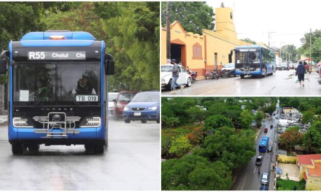 Ruta Centro-Cholul del Sistema de Transporte “Va y Ven», en marcha