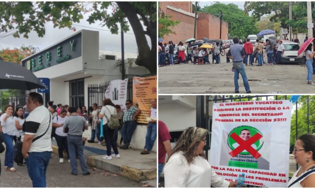 Docentes en protesta: se quedan sin respuestas en SEGEY y SNTE