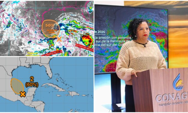 Segundo ciclón tropical evolucionaría este sábado en Golfo de México