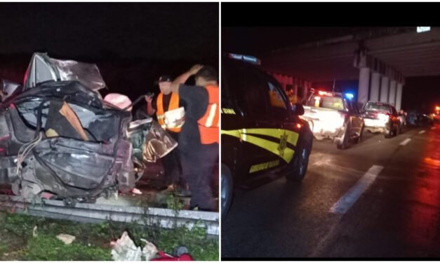 Mortal choque contra base de puente a Hoctún, en la libre Mérida – Cancún