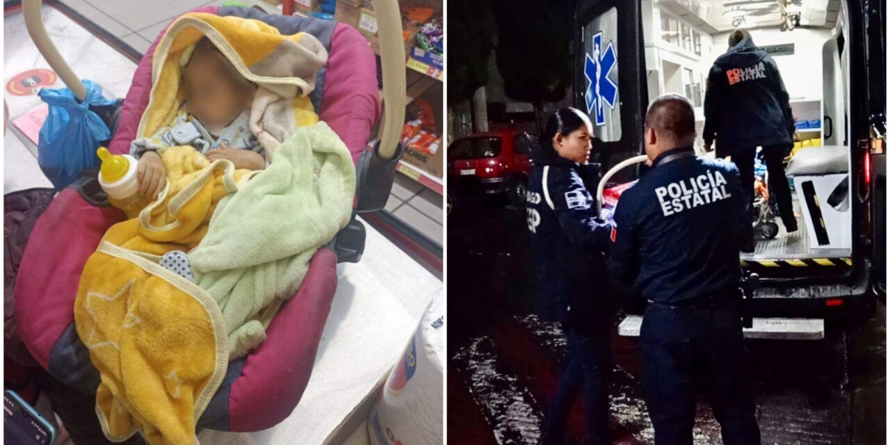 Mujer abandona a sus bebés en tienda de autoservicio de Pachuca