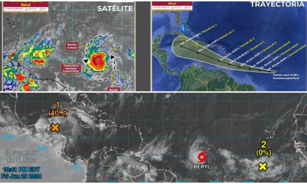 Tormenta Tropical «Beryl» con potencial de huracán