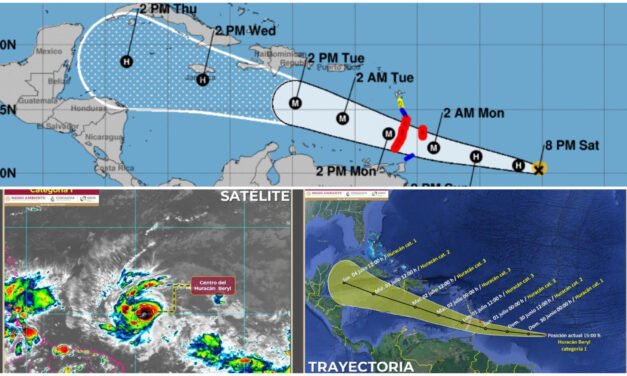 «Beryl» se acercaría jueves a la península de Yucatán, si mantiene velocidad