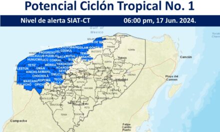 Potencial ciclón tropical enviará más lluvias a Yucatán
