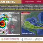 “Beryl”, un monstruo de categoría 5 en el Caribe oriental