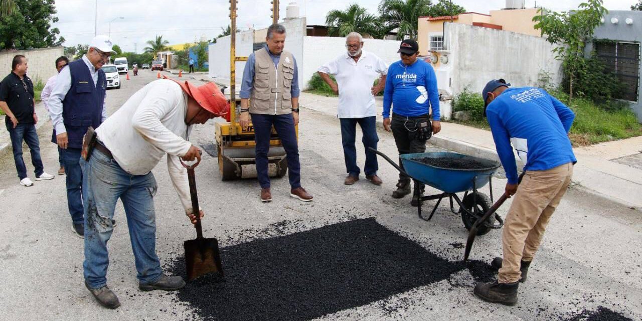 Bacheo en Mérida, urgencia en temporada de lluvias