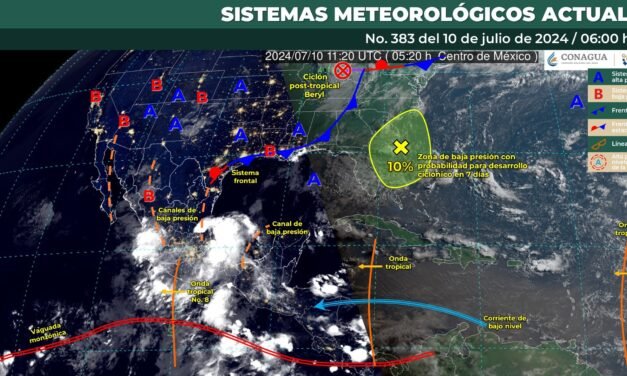 Miércoles caluroso con potencial bajo de lluvia, salvo en la noche