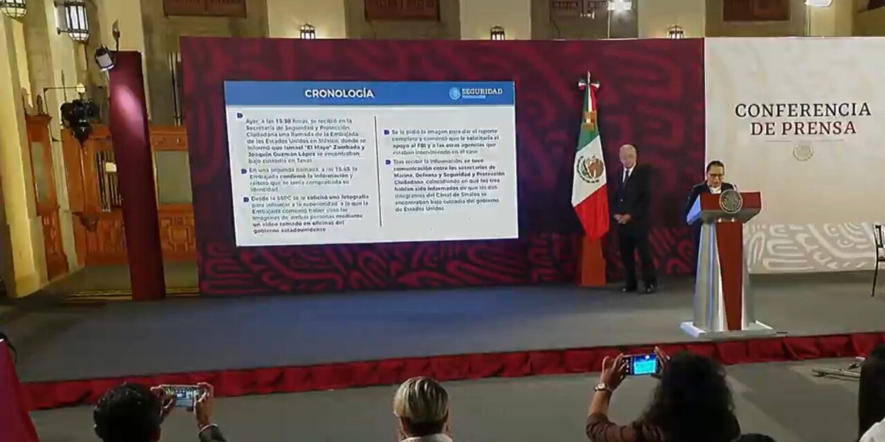 Captura de ‘Mayo’ y ‘Chapito’ sin ayuda de autoridades mexicanas