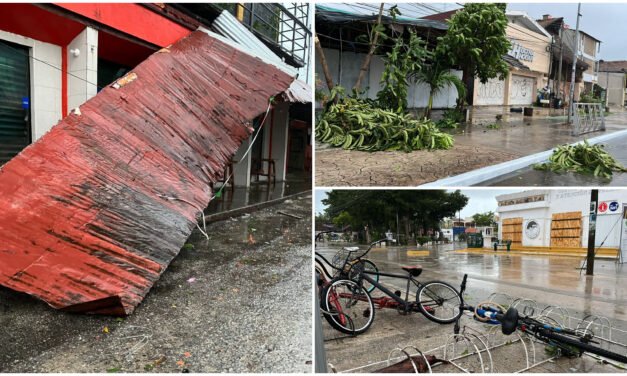 Huracán «Beryl» tocó tierra al norte de Tulum a las 6:05 horas de este viernes