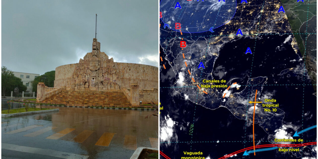 Semana en Yucatán con lluvias de temporada y por ondas tropicales