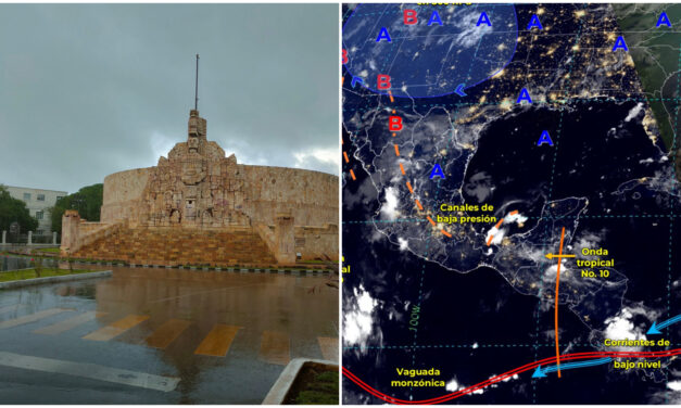 Semana en Yucatán con lluvias de temporada y por ondas tropicales