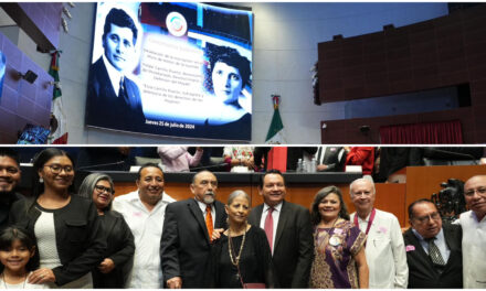 Elvia y Felipe Carrillo Puerto, homenajeados en el Senado