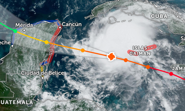 Se acerca «Beryl» a la península de Yucatán, pero pierde fuerza